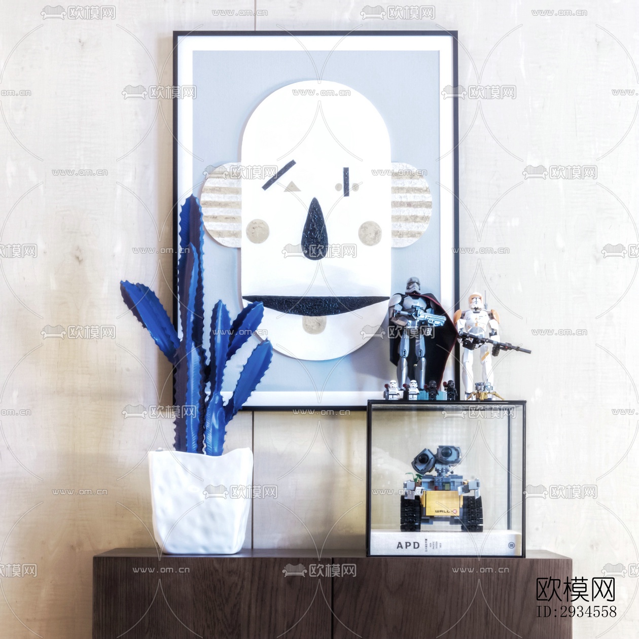 新中式平层效果图下载（渲染图10）