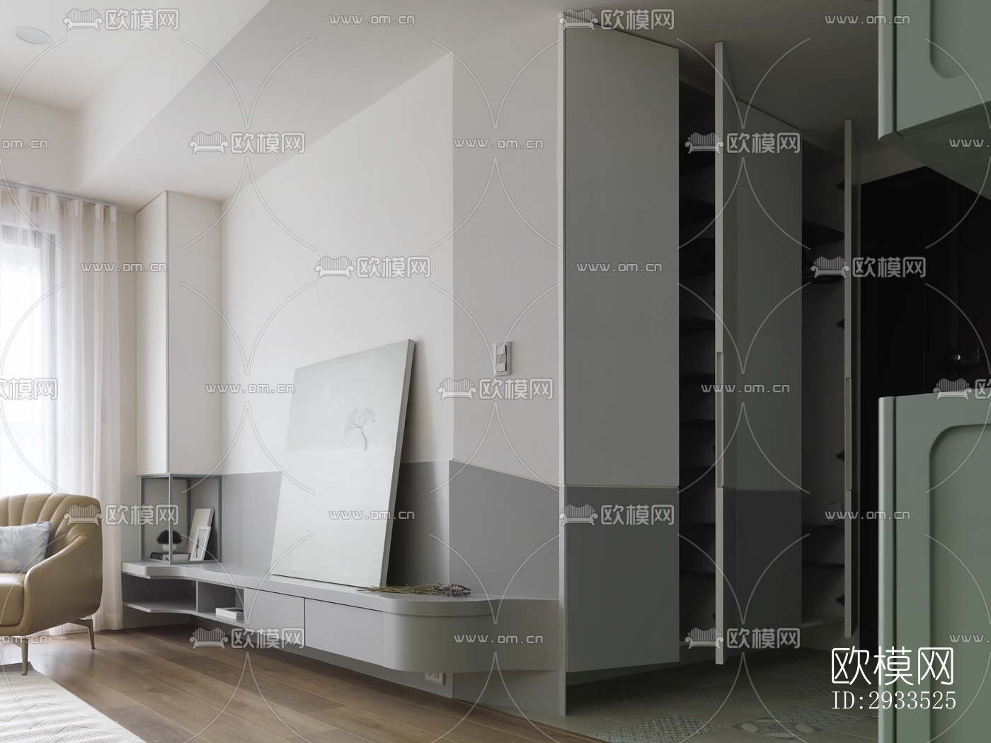 北欧公寓效果图下载（渲染图14）