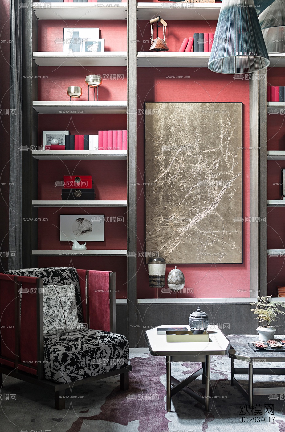 新中式别墅效果图下载（渲染图16）