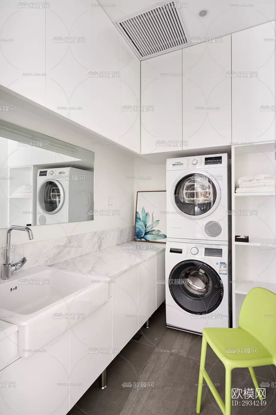 现代复式效果图下载（渲染图8）