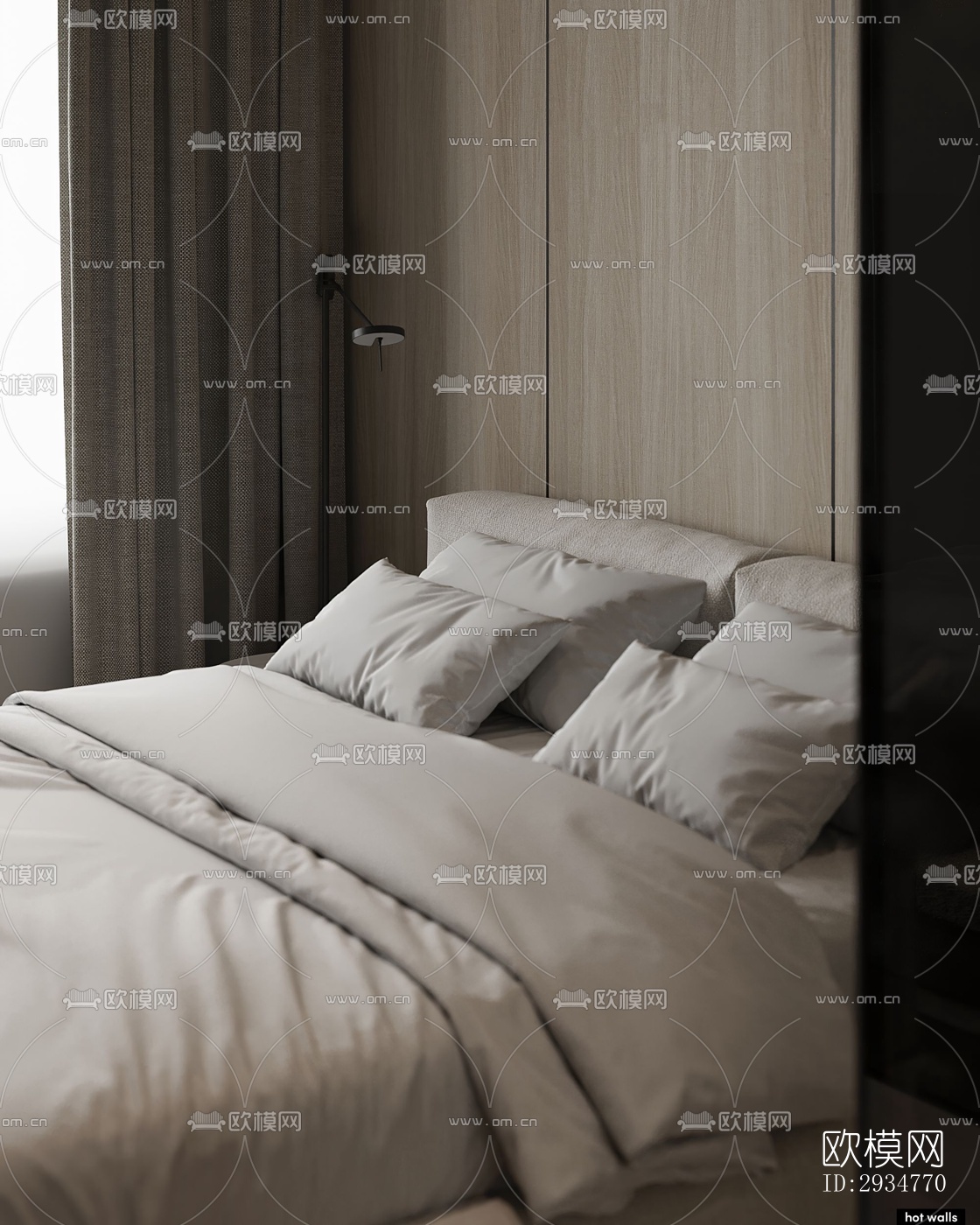 现代平层效果图下载（渲染图13）