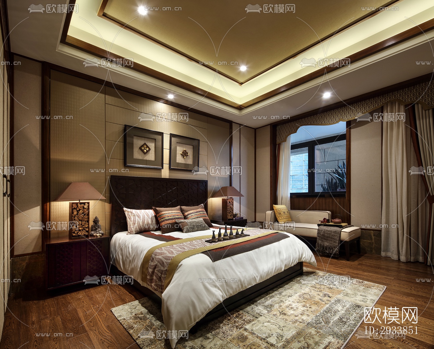 东南亚别墅效果图下载（渲染图8）