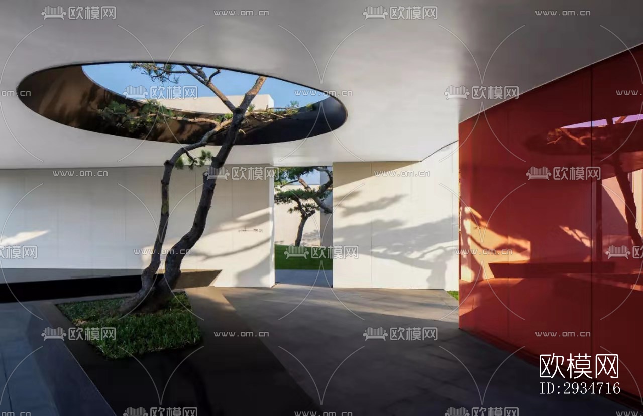 现代平层效果图下载（渲染图9）