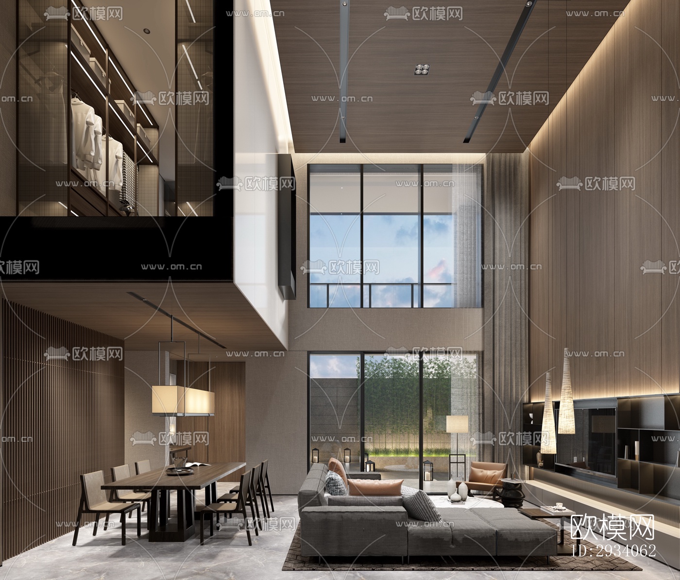 现代别墅效果图下载（渲染图2）