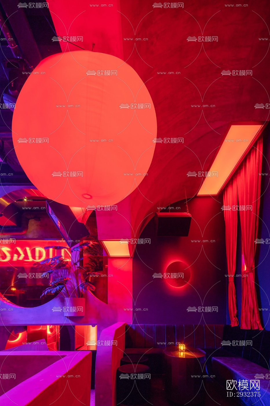 现代酒吧效果图下载（渲染图3）