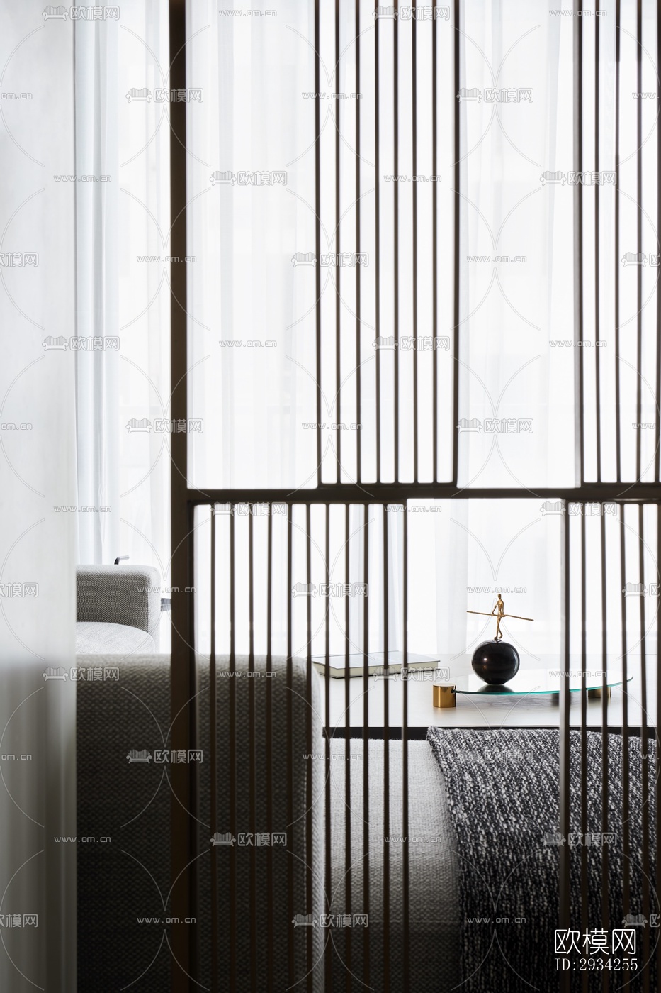 现代复式效果图下载（渲染图9）