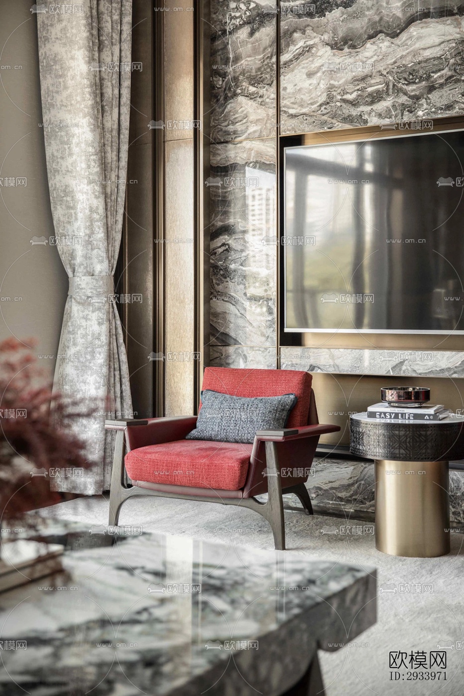 新中式别墅效果图下载（渲染图15）