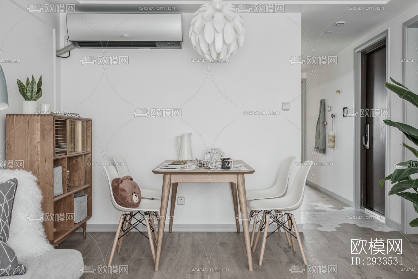 北欧公寓效果图下载（渲染图3）