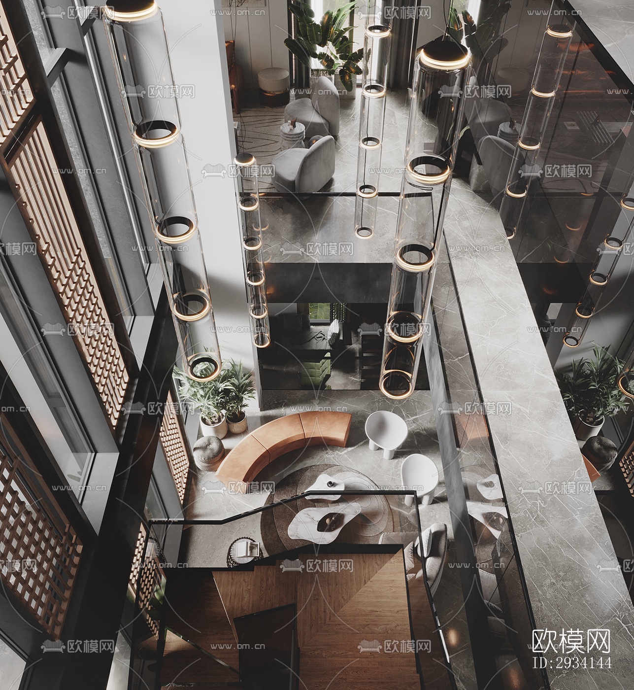 现代别墅效果图下载（渲染图4）