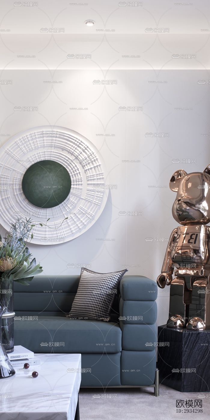 现代复式效果图下载（渲染图18）