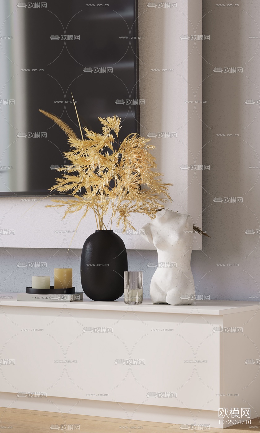 现代平层效果图下载（渲染图10）