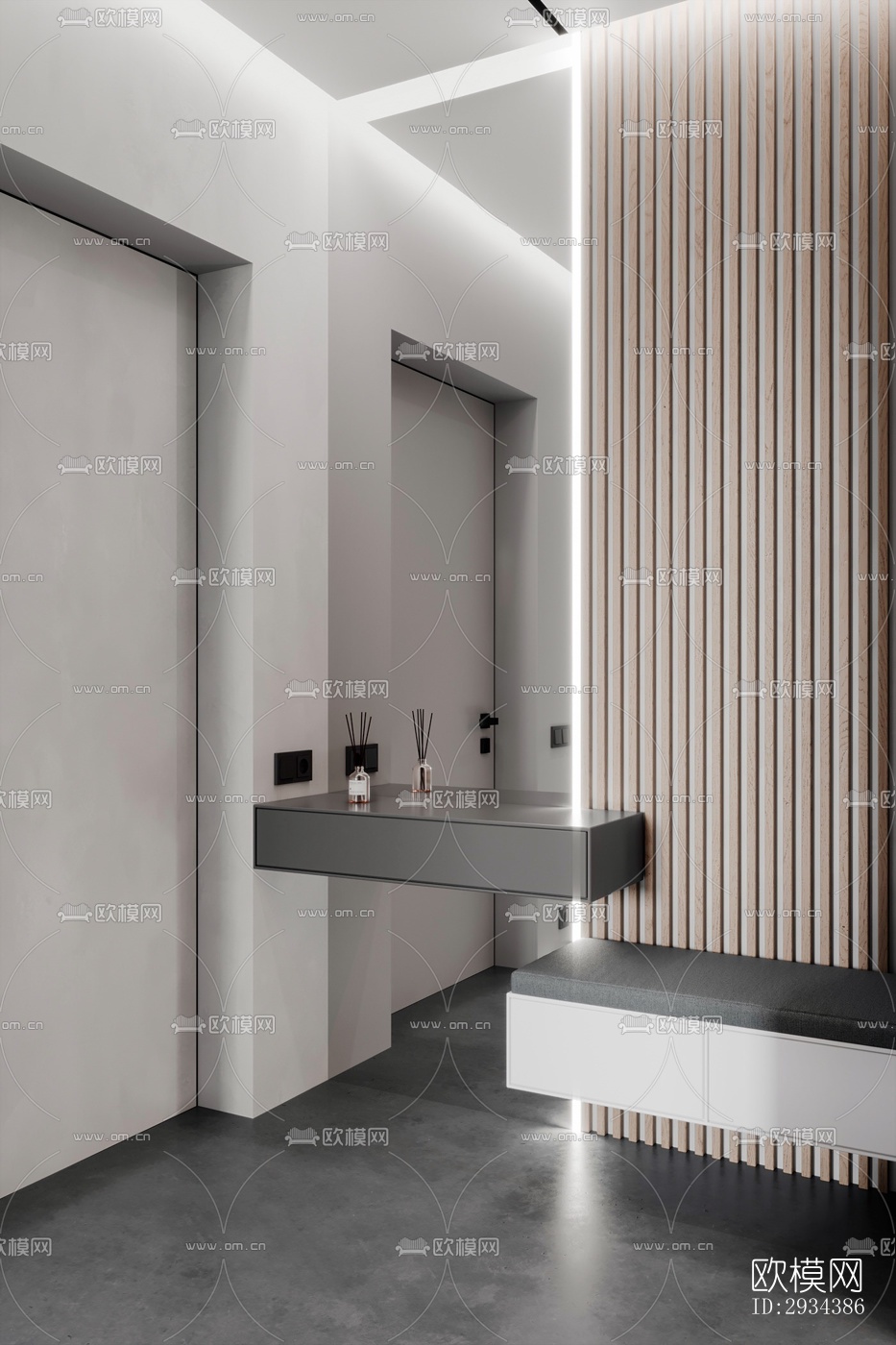 北欧平层效果图下载（渲染图9）