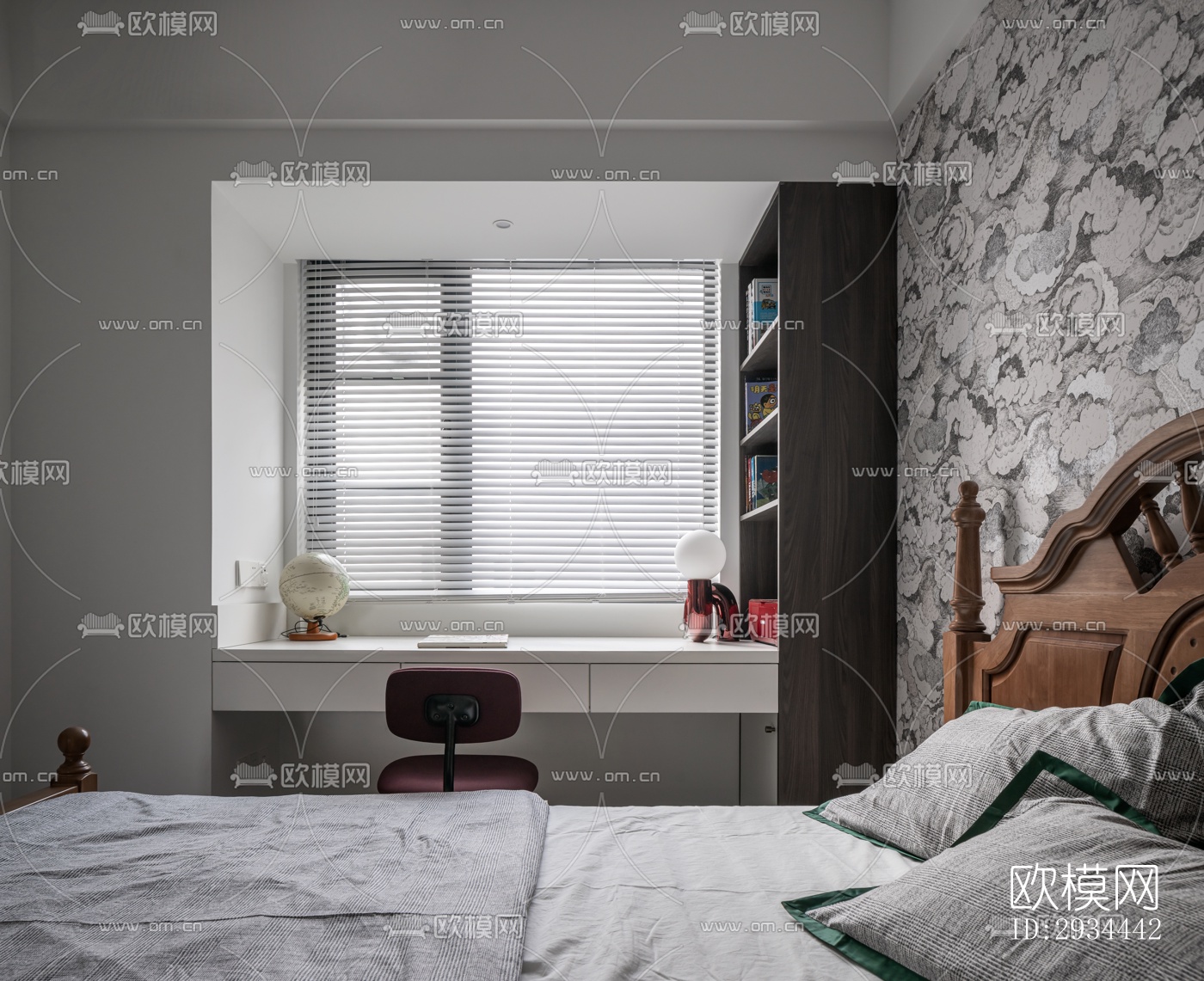 后现代平层效果图下载（渲染图7）