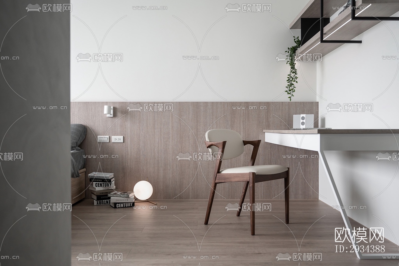 北欧平层效果图下载（渲染图9）