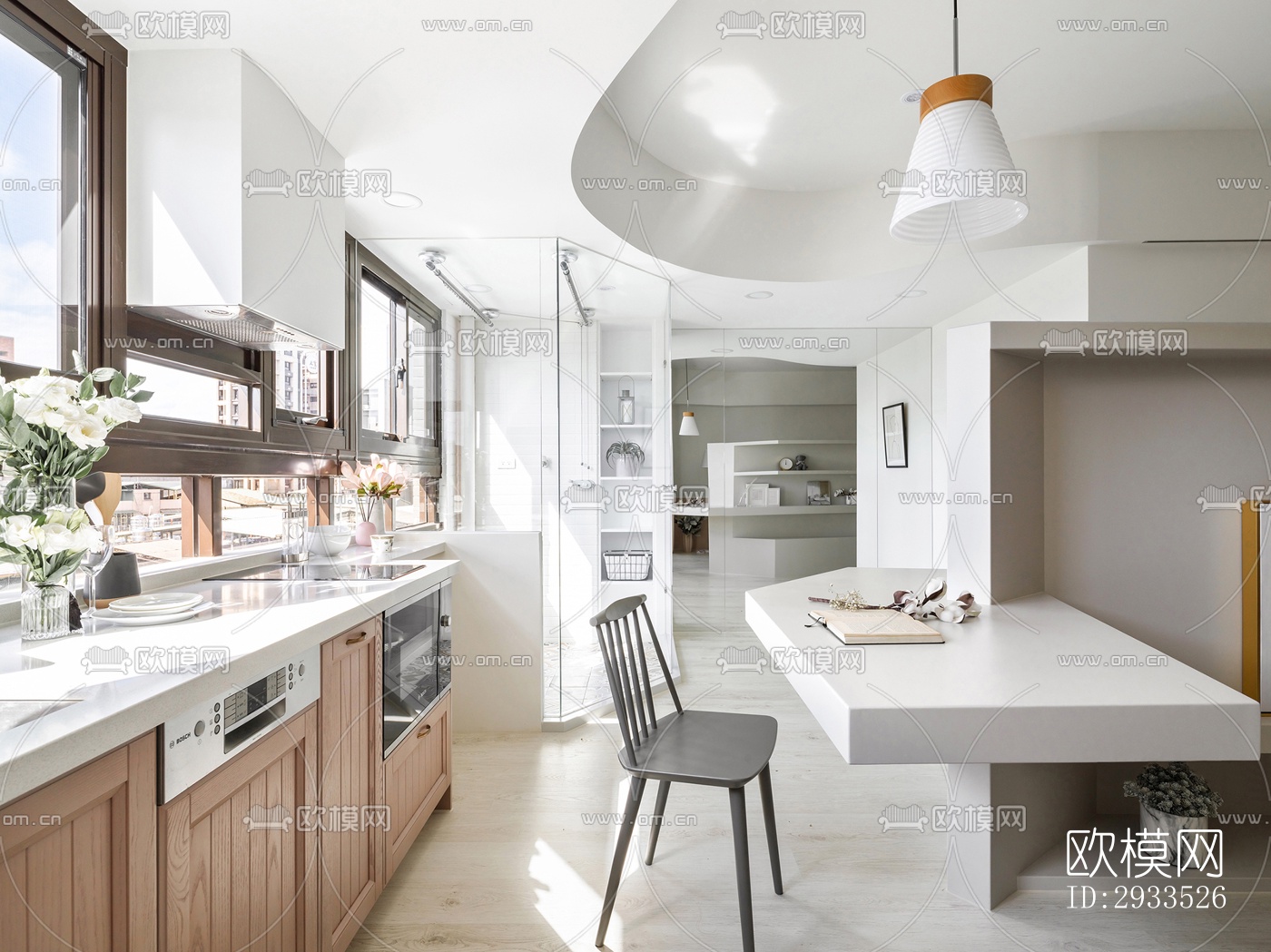 北欧公寓效果图下载（渲染图5）