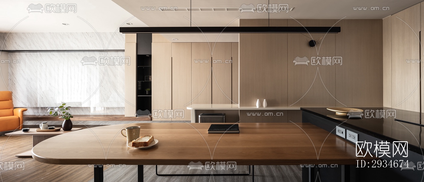 日式平层效果图下载（渲染图5）