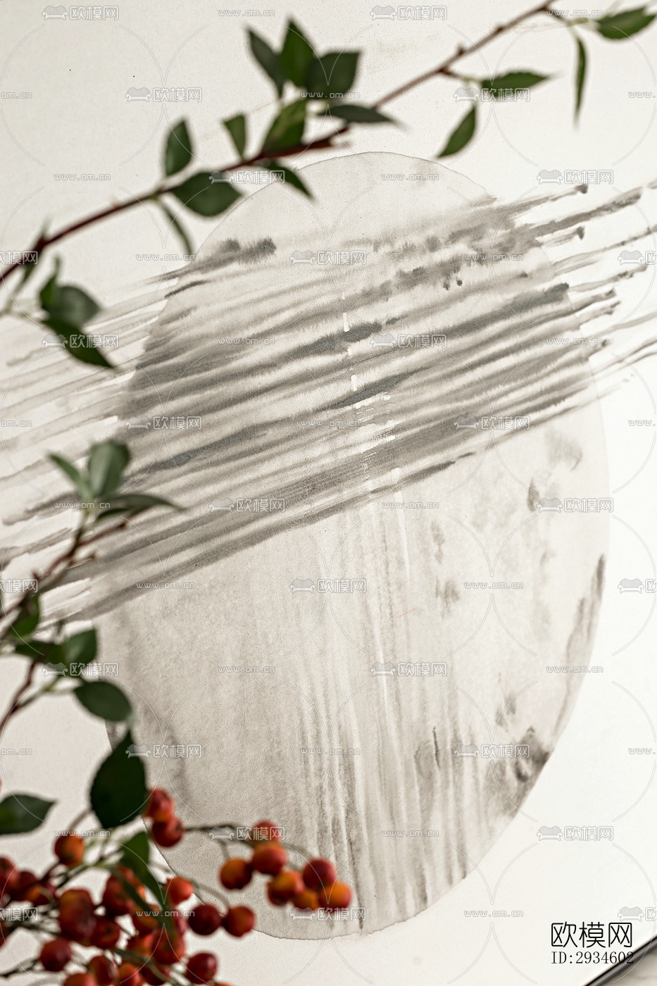 新中式平层效果图下载（渲染图15）