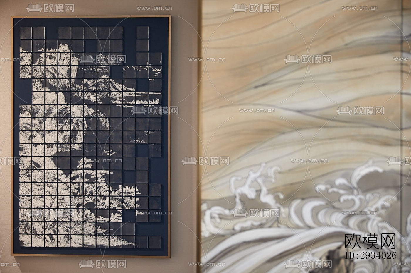 新中式别墅效果图下载（渲染图8）