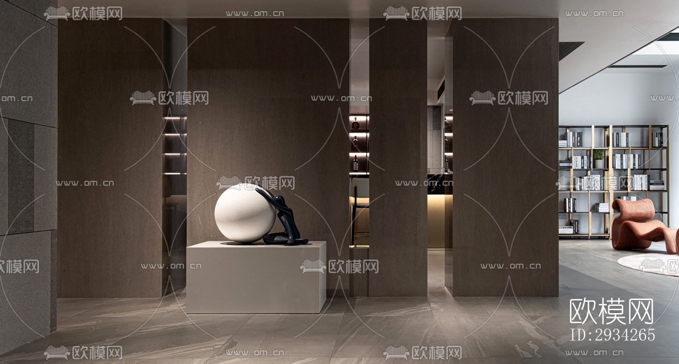 现代复式效果图下载（渲染图18）