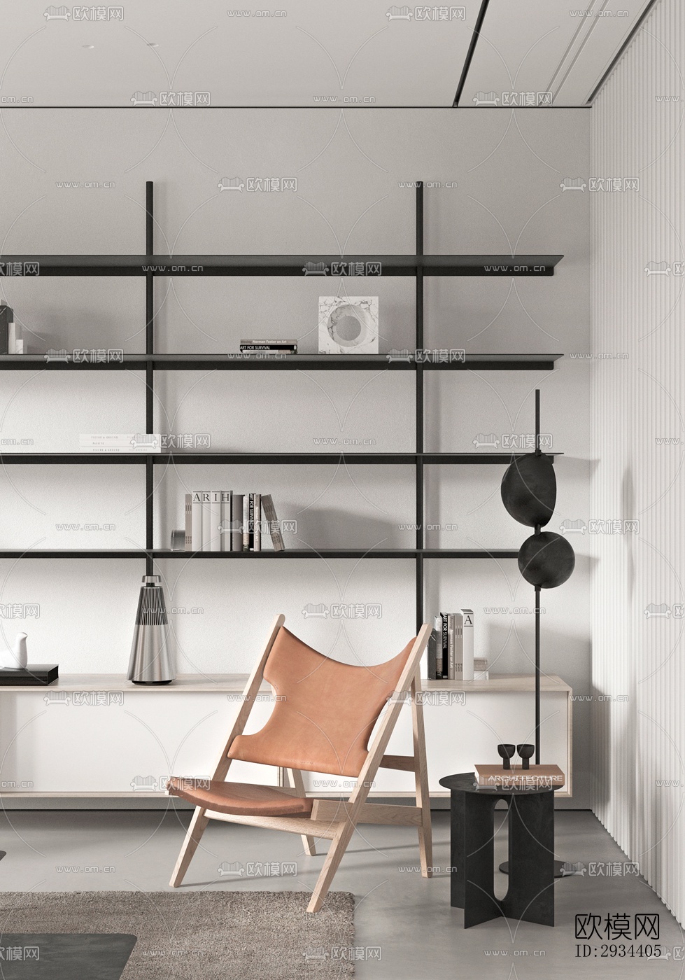 北欧平层效果图下载（渲染图3）