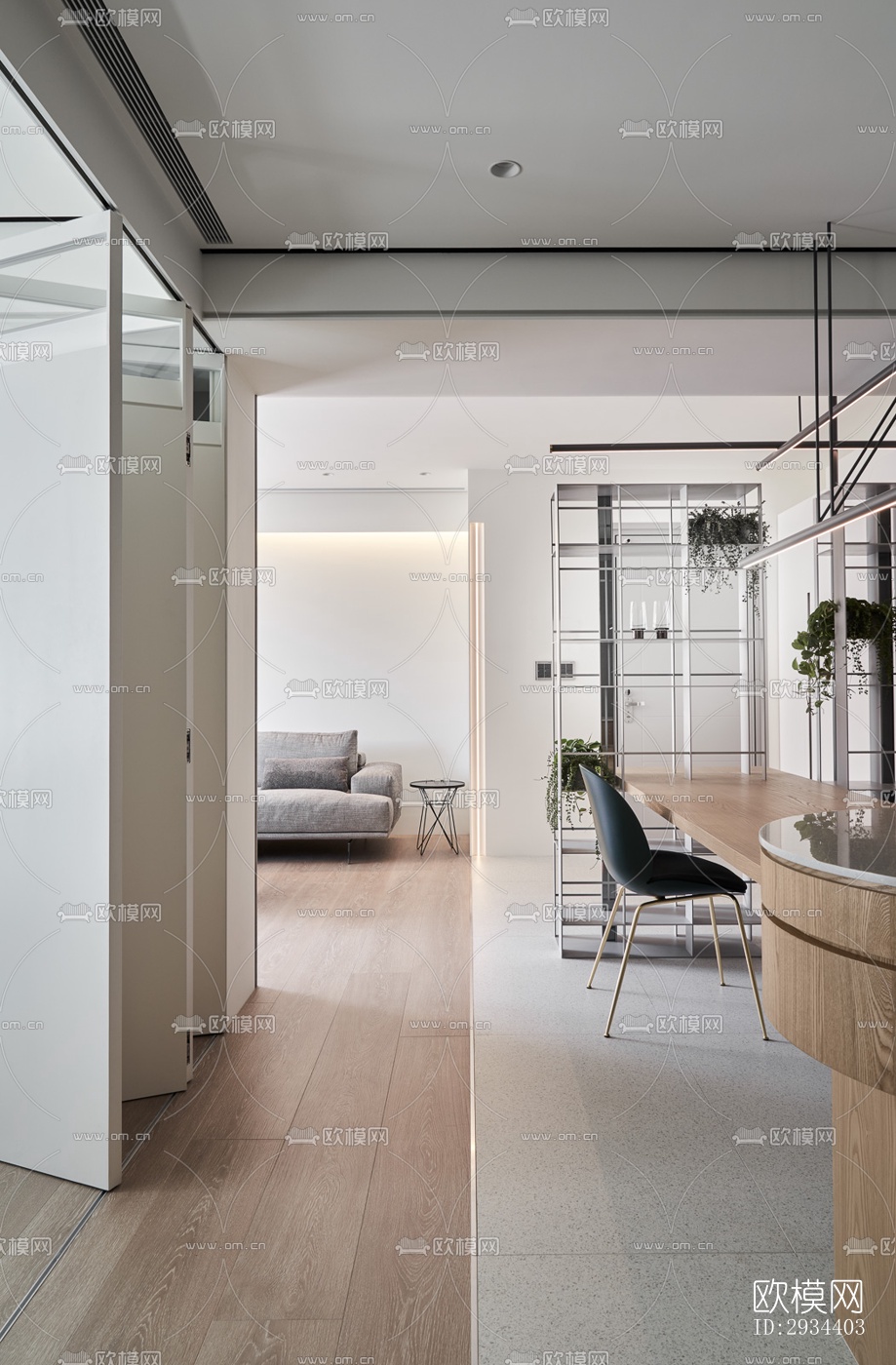 北欧平层效果图下载（渲染图3）