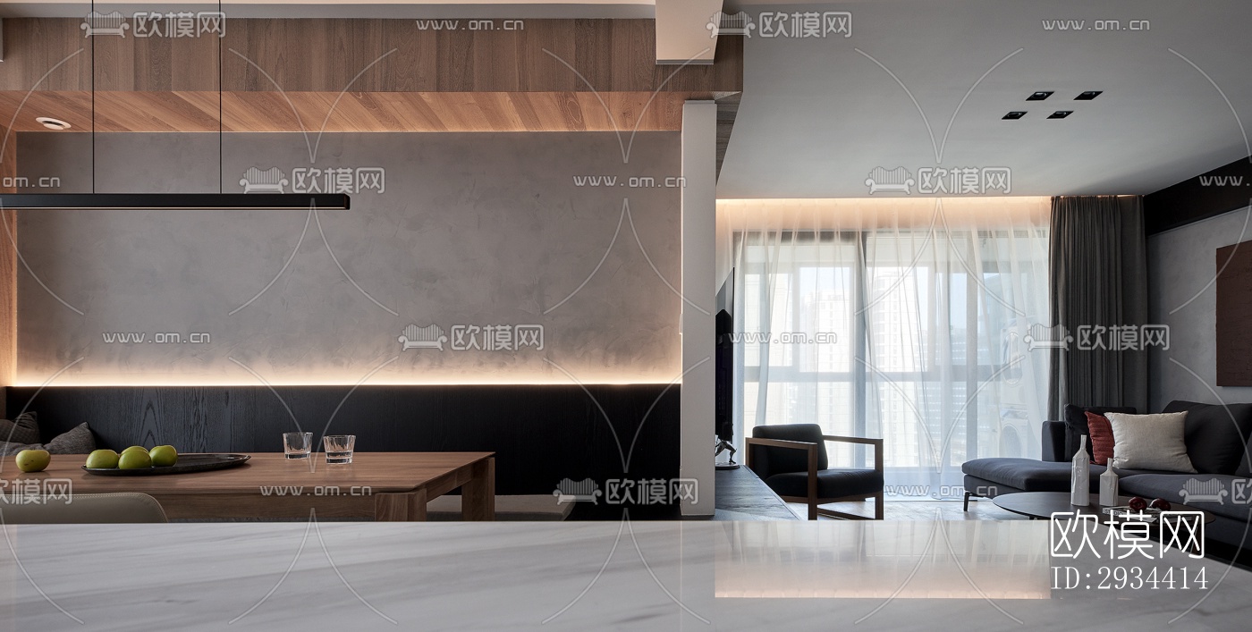 北欧平层效果图下载（渲染图18）