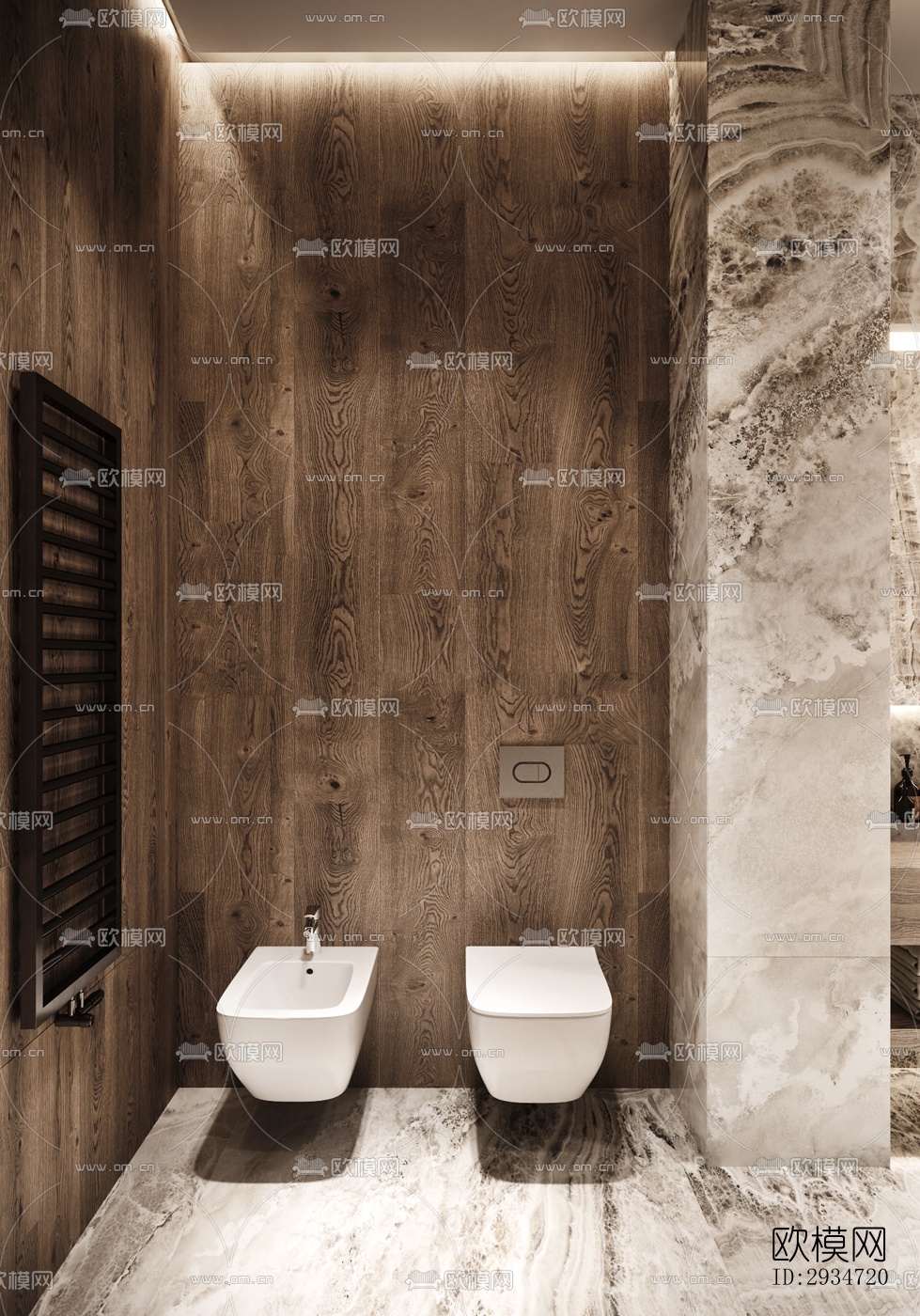 现代平层效果图下载（渲染图14）