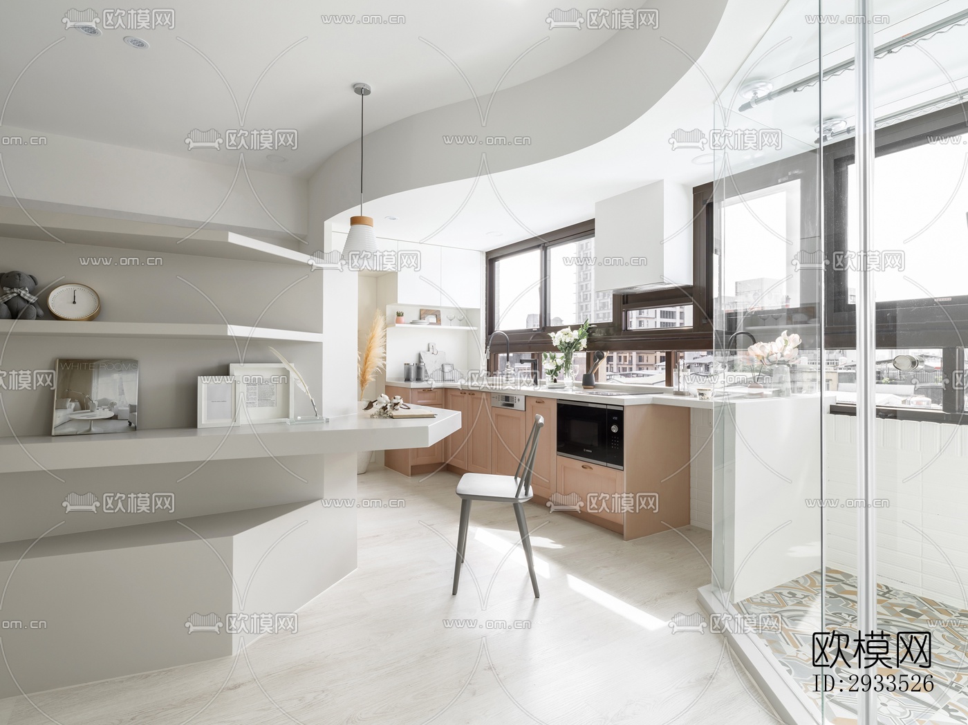 北欧公寓效果图下载（渲染图8）