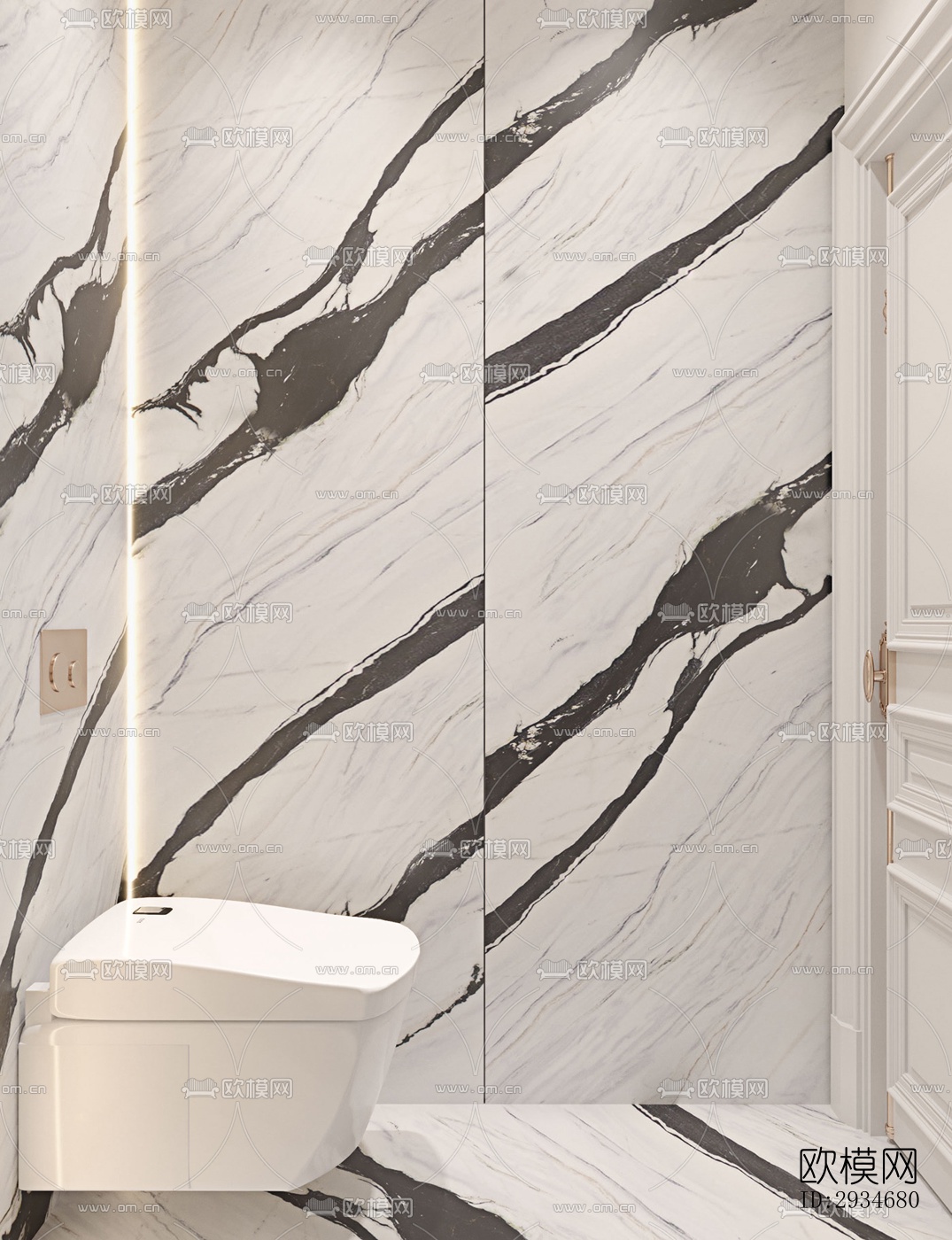 欧式平层效果图下载（渲染图15）