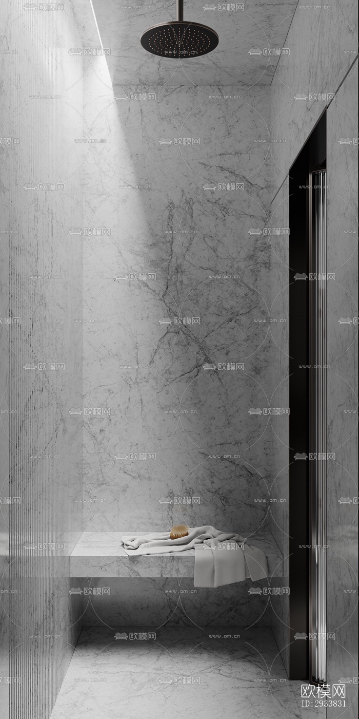 高级灰公寓效果图下载（渲染图12）