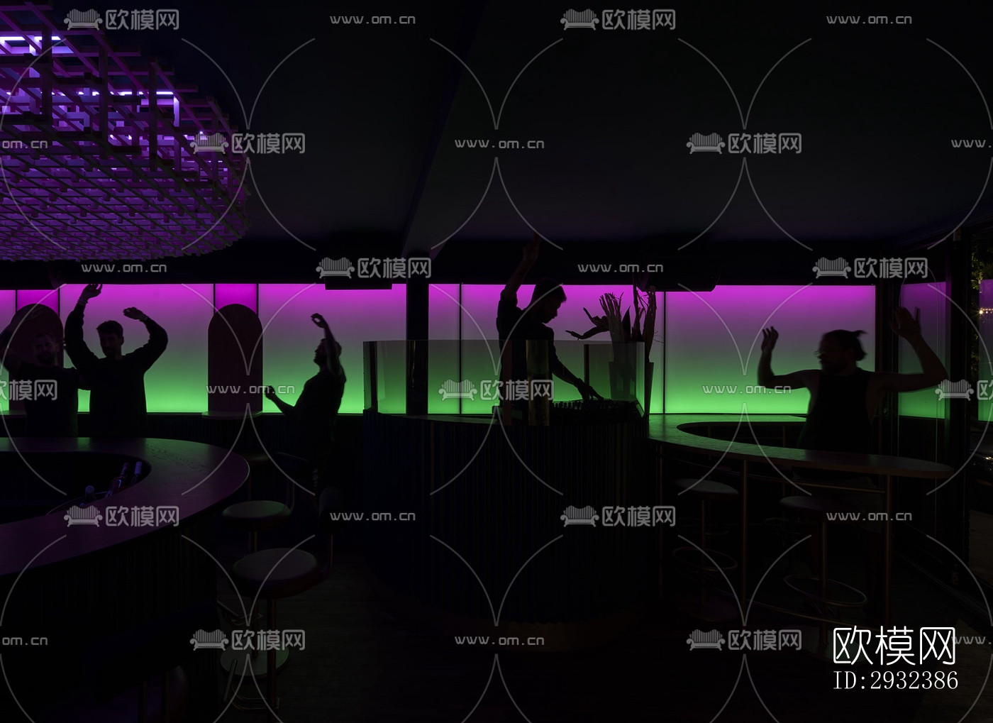 现代酒吧效果图下载（渲染图12）