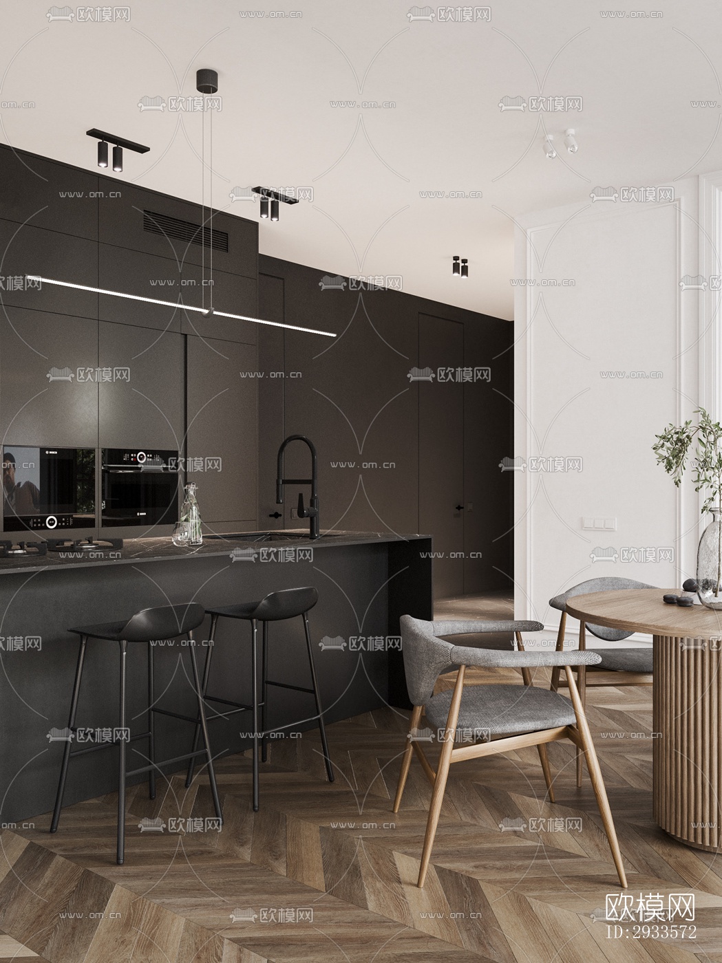 北欧公寓效果图下载（渲染图5）