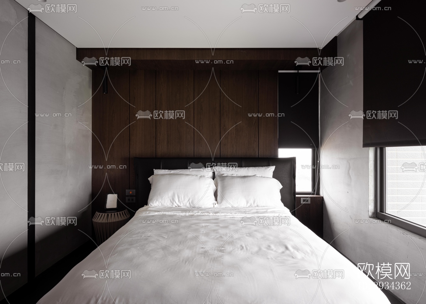 侘寂平层效果图下载（渲染图2）