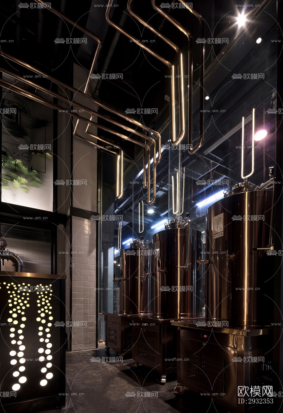 工业风酒吧效果图下载（渲染图14）