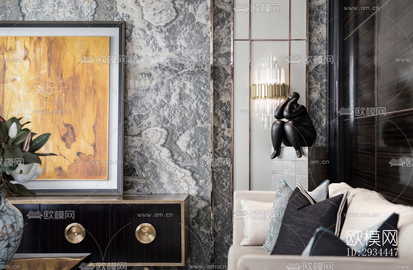 后现代平层效果图下载（渲染图16）