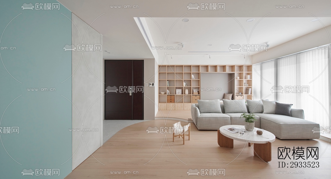 北欧公寓效果图下载（渲染图3）