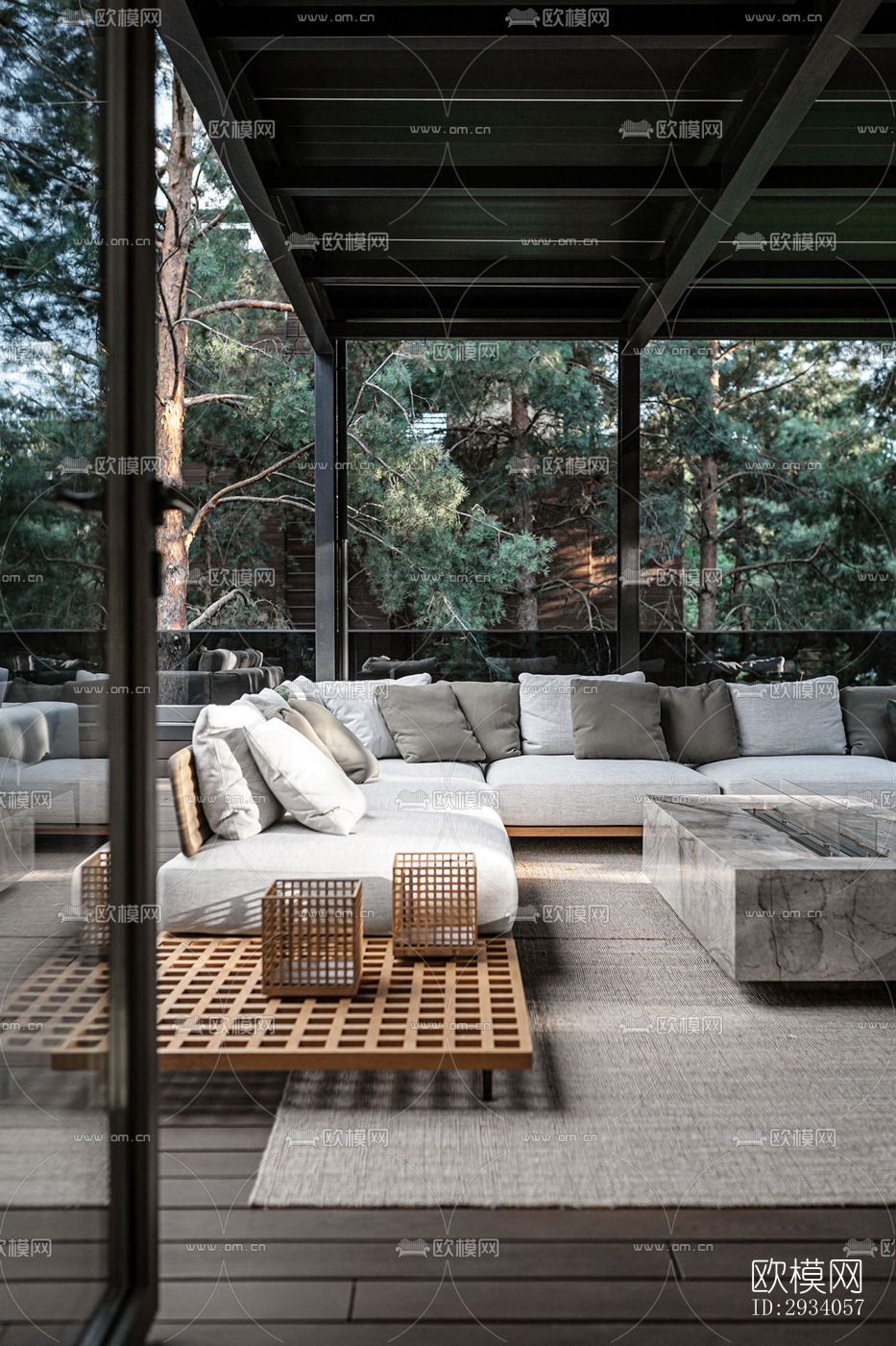 现代别墅效果图下载（渲染图16）