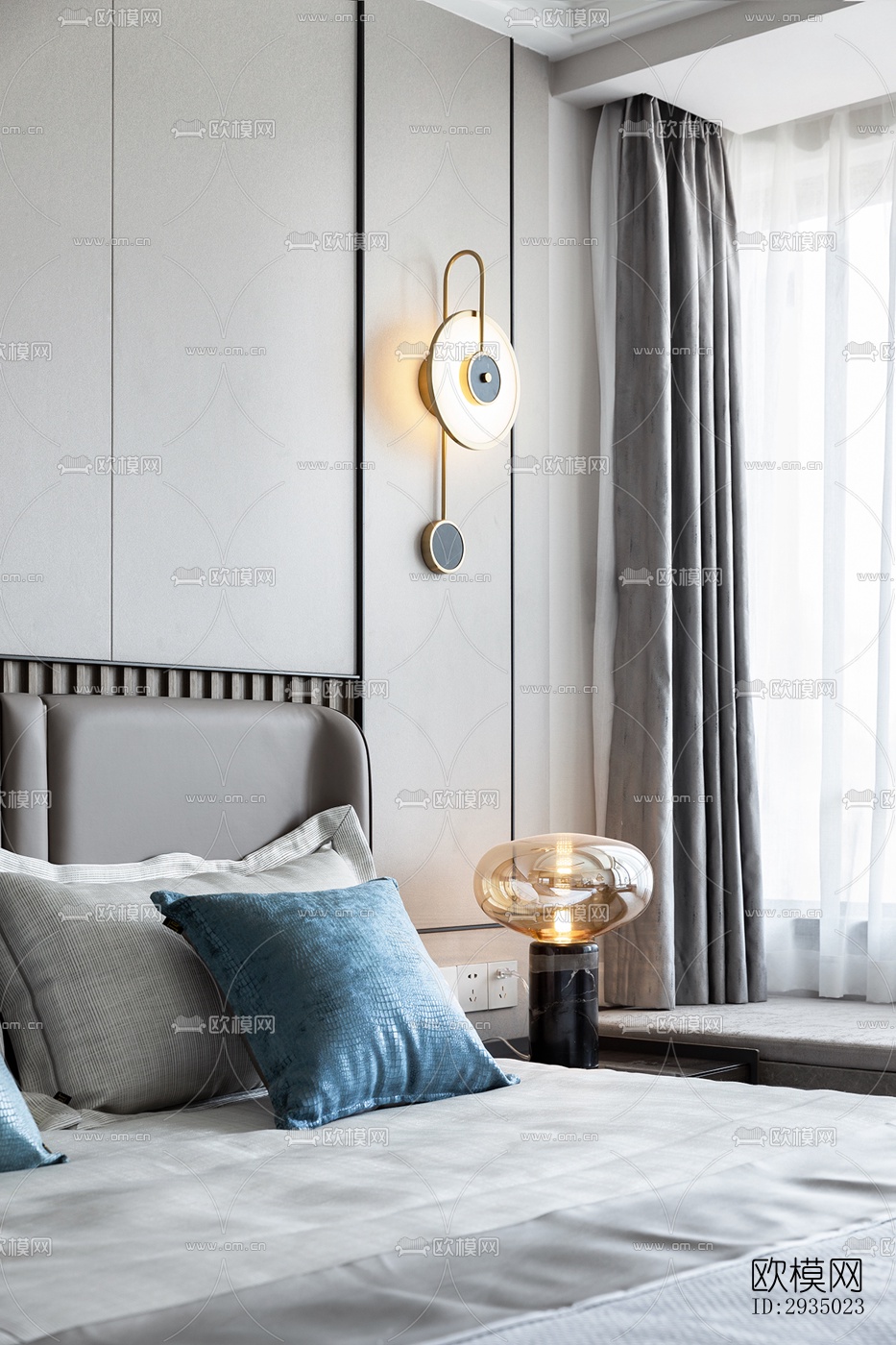 现代平层效果图下载（渲染图7）