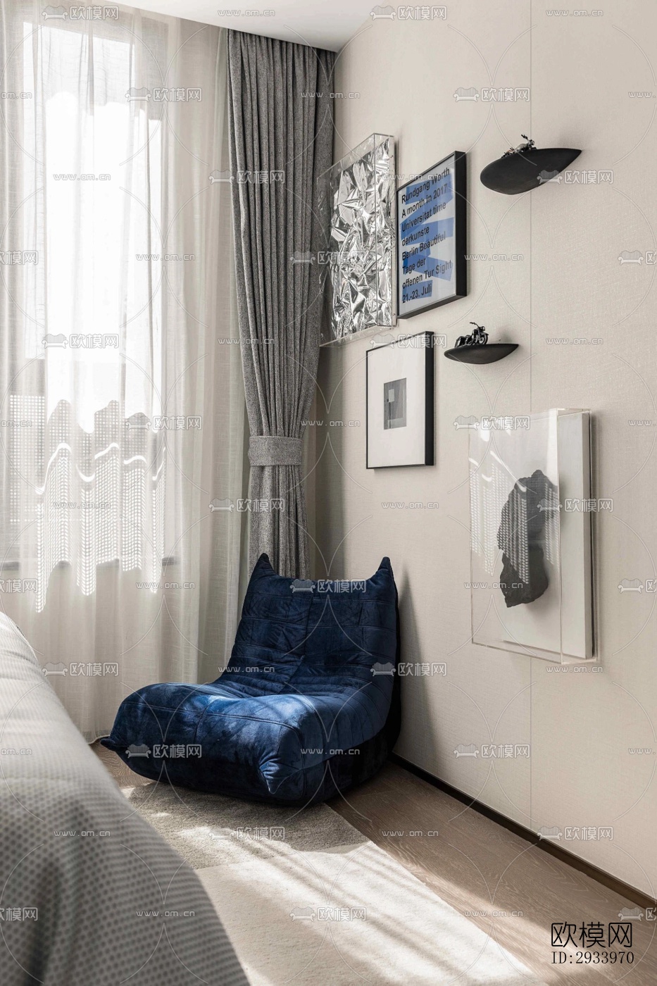 新中式别墅效果图下载（渲染图12）