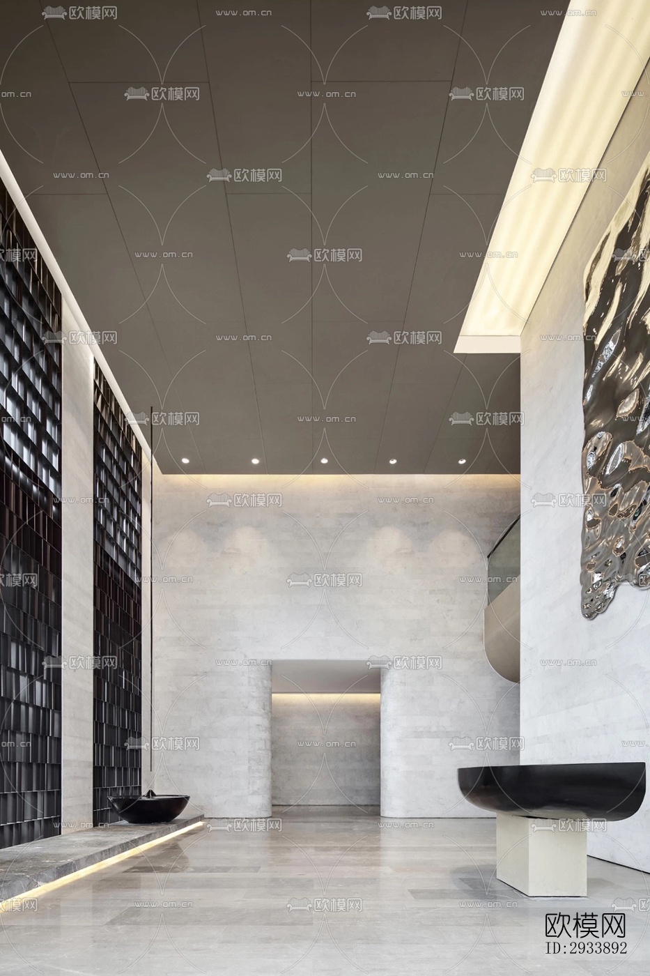 新中式别墅效果图下载（渲染图7）