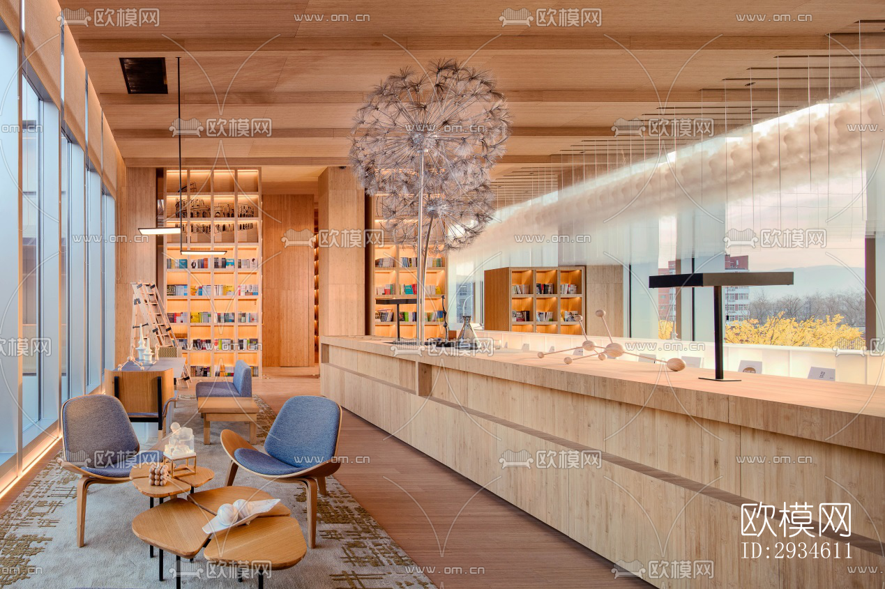 新中式平层效果图下载（渲染图20）