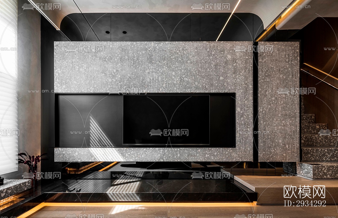 现代复式效果图下载（渲染图5）