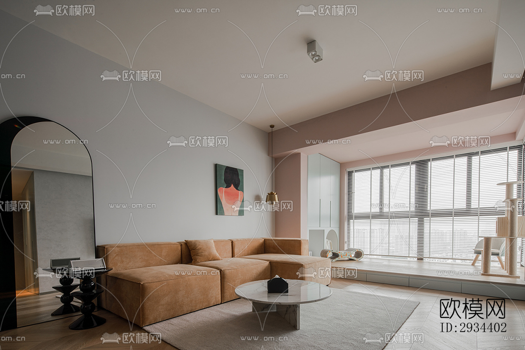 北欧平层效果图下载（渲染图9）