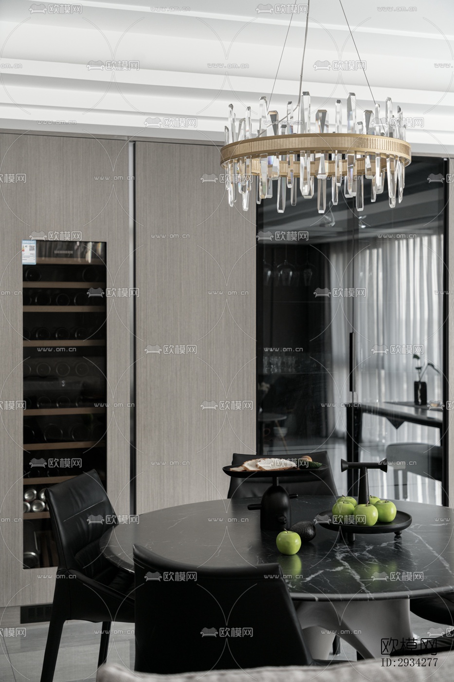 现代复式效果图下载（渲染图4）