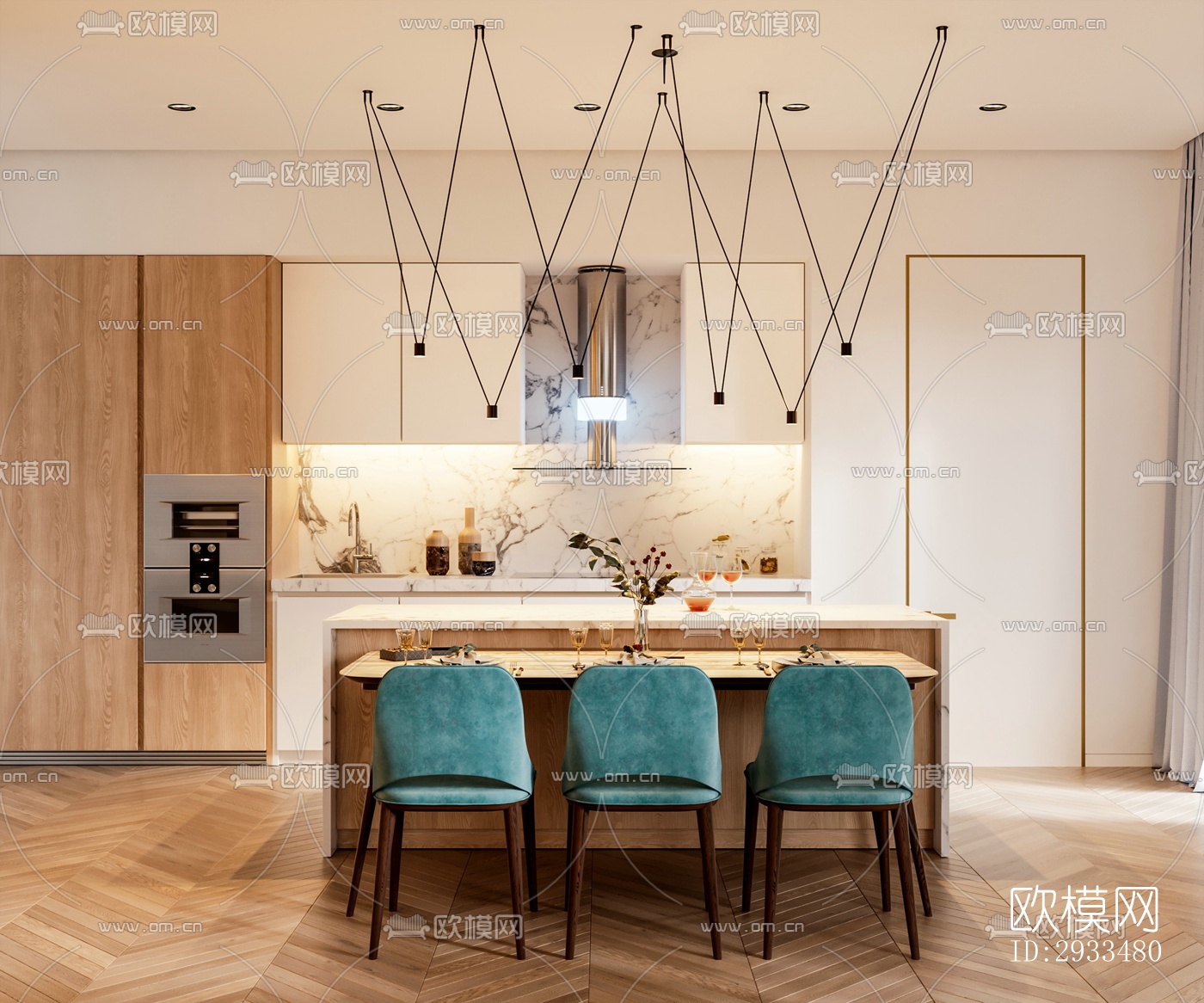 北欧公寓效果图下载（渲染图13）