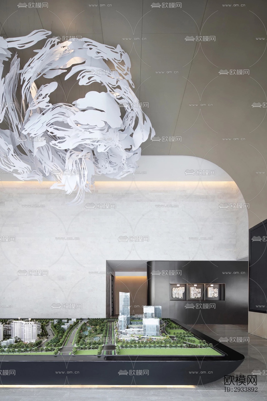 新中式别墅效果图下载（渲染图11）