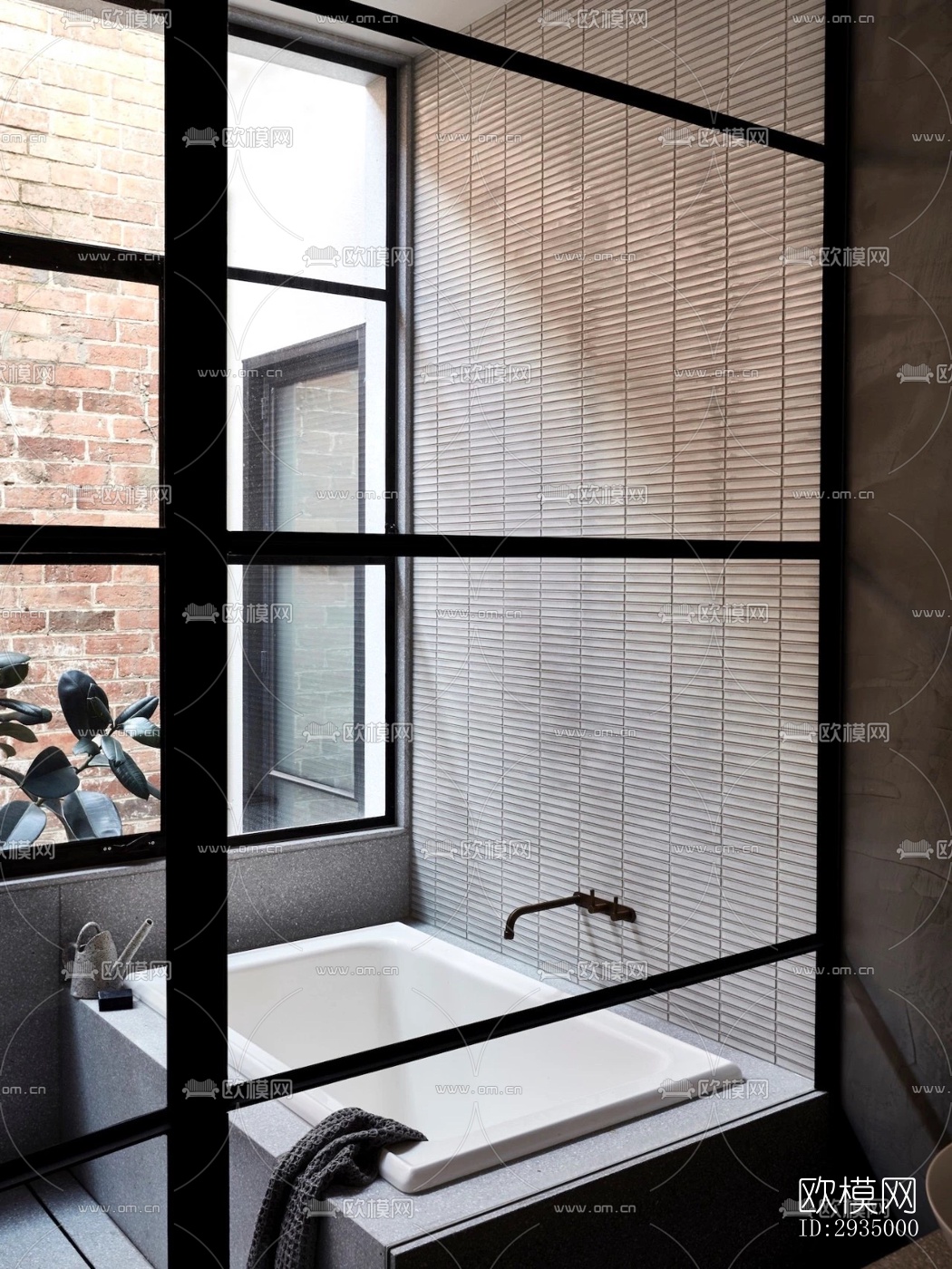 现代平层效果图下载（渲染图14）