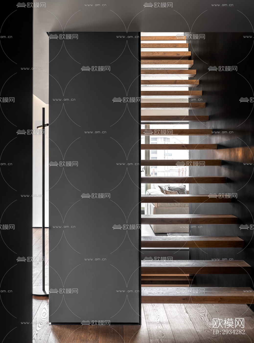 现代复式效果图下载（渲染图14）