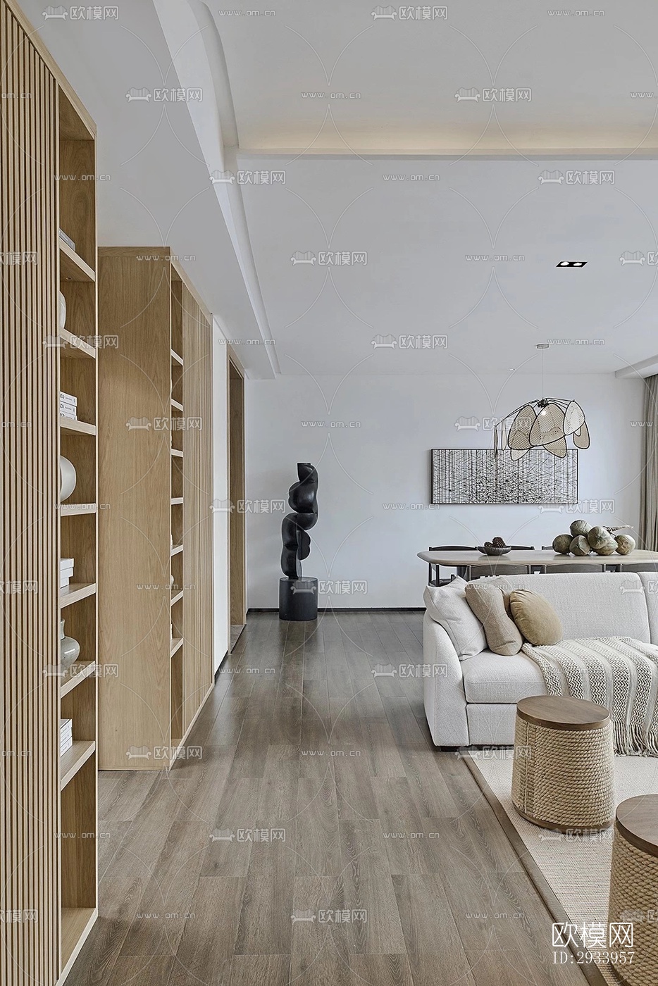 新中式别墅效果图下载（渲染图19）