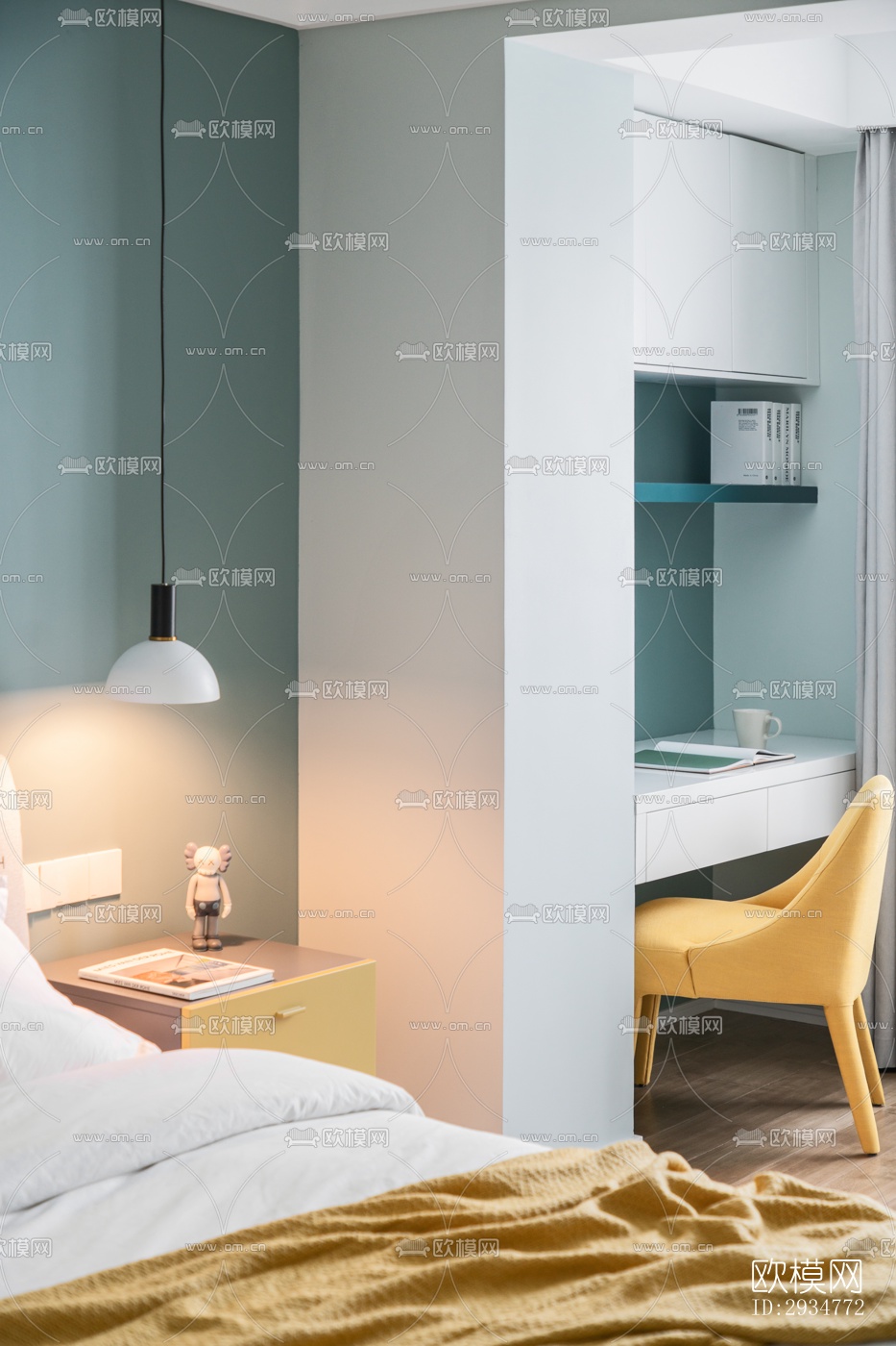 现代平层效果图下载（渲染图12）